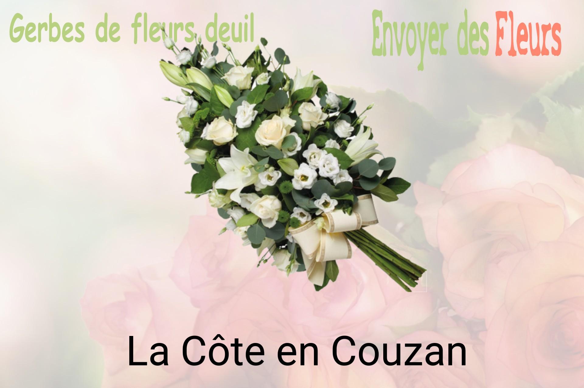 Gerbe de fleurs de deuil livrée à La Côte-en-Couzan